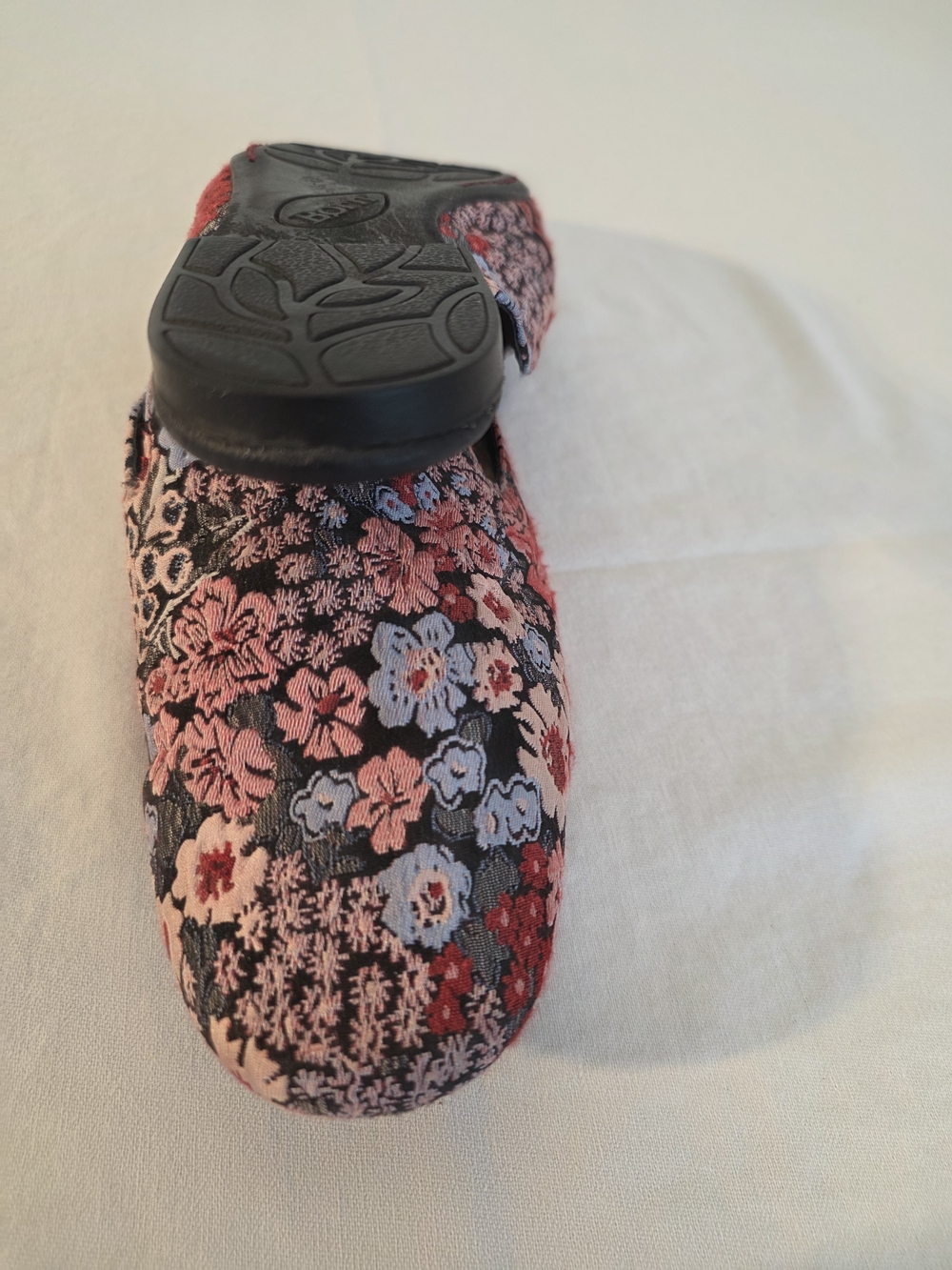 Born Embroidered Floral Slip-On Mules in Black, Red & Pink - Picture 4 of 5